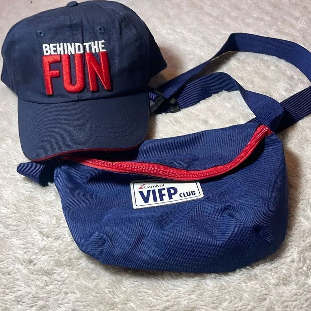 Carnival cruise behind the fun hat and VIFP fanny pack bundle